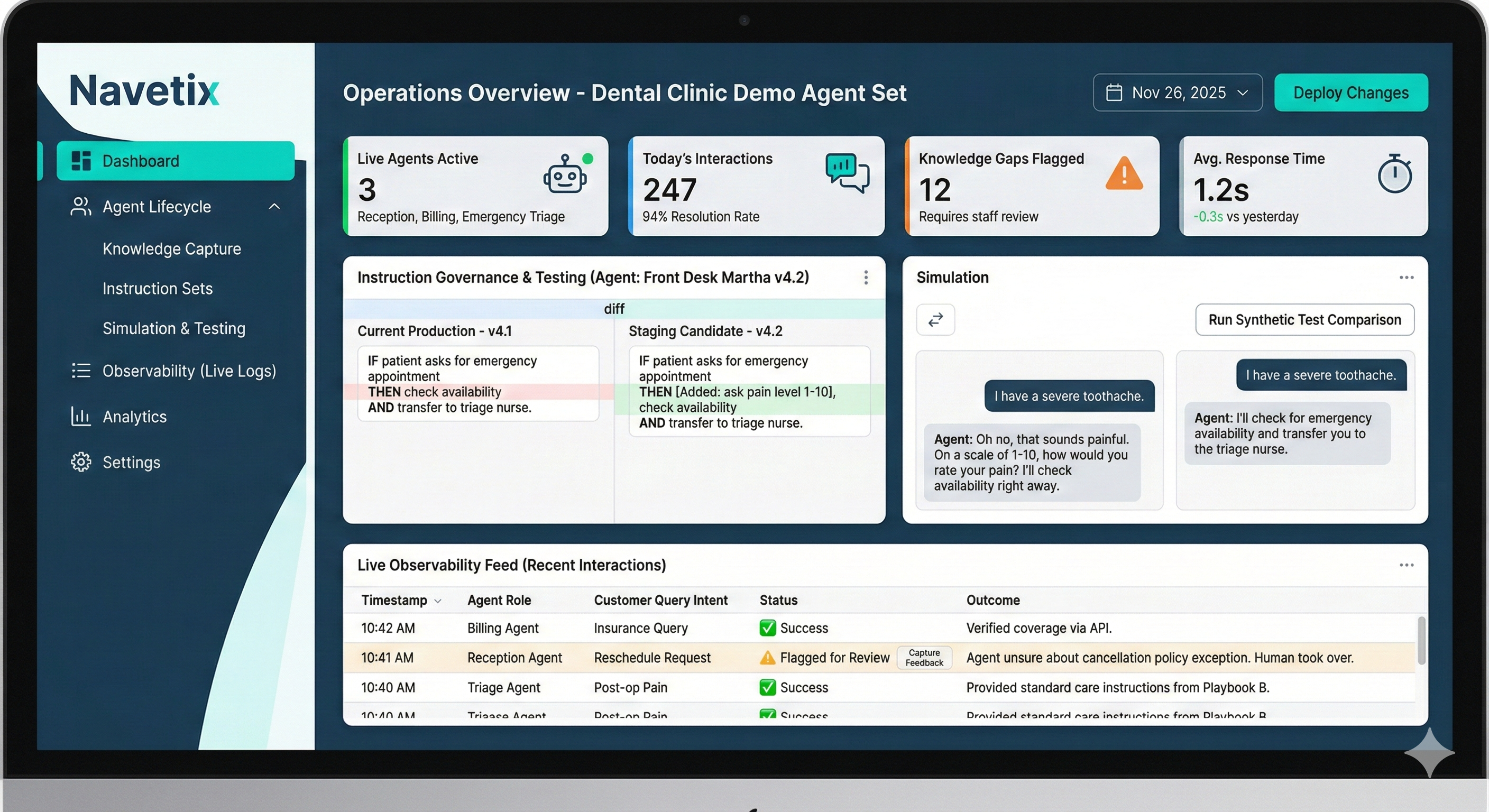 Navetix Dashboard Preview